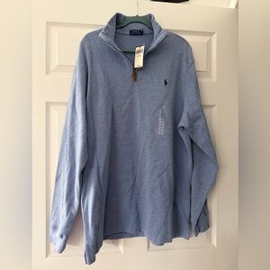 Ralph Lauren Light Blue Half-Zip Sweater